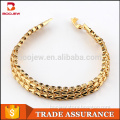 2016 Saudi cheap initial 18k yellow gold jewelry women bracelet wholesale